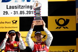 Podio: tercero Mattias Ekström, Audi Sport Team Abt Sportsline, Audi A5 DTM