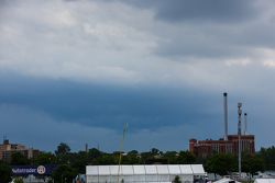 Rain clouds in Detroit