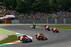 Andrea Iannone, Ducati Team, Marc Marquez and Dani Pedrosa, Repsol Honda Team con Andrea Dovizioso,