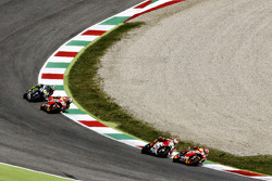Marc Márquez, Repsol Honda Team con Andrea Iannone, Ducati Team y Dani Pedrosa, Repsol Honda Team co
