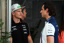 Nico Hulkenberg, Sahara Force India F1 avec Adrian Sutil, pilote de réserve Williams