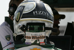 Ed Carpenter, CFH Racing Chevrolet, avec un hommage à Dan Wheldon sur son casque