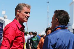 David Coulthard, Red Bull Racing and Scuderia Toro Advisor / BBC Television Commentator with Jean Alesi