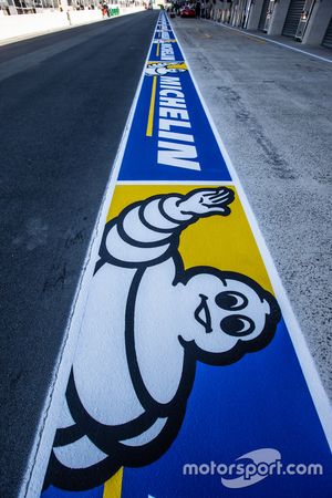 Реклама Michelin на пит-лейне
