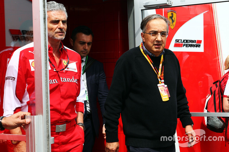 Maurizio Arrivabene, Ferrari-Teamchef, mit Sergio Marchionne, Ferrari-Präsident und Geschäftsführer 