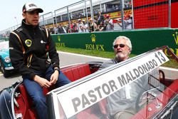 Pastor Maldonado, Lotus F1 Team lors de la parade des pilotes