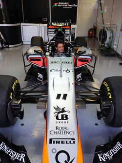 Javier Hernández, Manchester Utd Jugador de fútbol con el Sahara Force India F1 Team