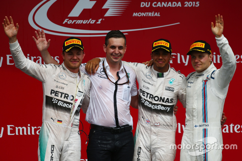 Podium: First place Lewis Hamilton, Mercedes AMG F1 W06, second place Nico Rosberg, Mercedes AMG F1 