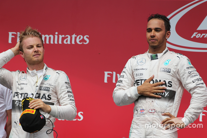 Lewis Hamilton, Mercedes AMG F1 Team and Nico Rosberg, Mercedes AMG F1 Team