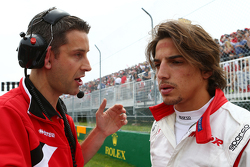 Roberto Merhi, Manor Marussia F1 Team, sur la grille
