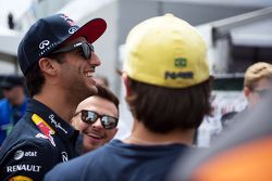 Daniel Ricciardo, Red Bull Racing en el desfile de pilotos