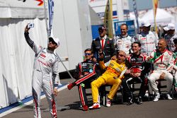 Jose Maria Lopez, Citroën C-Elysée WTCC, Citroën World Touring Car team, Tom Chilton, Chevrolet RML Cruze TC1, ROAL Motorsport, Tom Coronel, Cevrolet RML Cruze TC1, ROAL Motorsport , Norbert Michelisz, Honda Civic WTCC, Zengo Motorsport and Gabriele Tarq