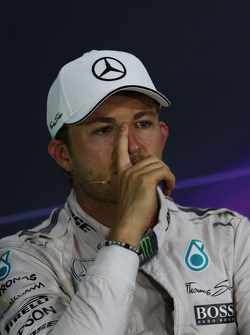 Nico Rosberg, Mercedes AMG F1 in the FIA Press Conference
