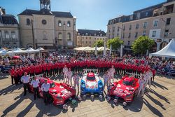 #21 Nissan Motorsports Nissan GT-R LM NISMO: Tsugio Matsuda, Lucas Ordonez, Mark Shulzhitskiy and #22 Nissan Motorsports Nissan GT-R LM NISMO: Harry Tincknell, Alex Buncombe, Michael Krumm and #23 Nissan Motorsports Nissan GT-R LM NISMO: Olivier Pla, Jann