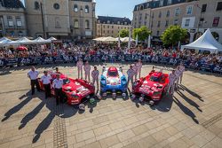 #21 Nissan Motorsports Nissan GT-R LM NISMO: Tsugio Matsuda, Lucas Ordonez, Mark Shulzhitskiy and #22 Nissan Motorsports Nissan GT-R LM NISMO: Harry Tincknell, Alex Buncombe, Michael Krumm and #23 Nissan Motorsports Nissan GT-R LM NISMO: Olivier Pla, Jann