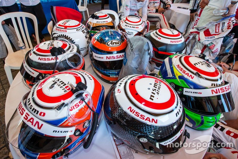 Nissan Motorsports: drivers helmets