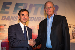 ACO president Pierre Fillon and Tudor United Sportscar's Jim France