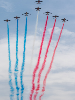 La Patrouille de France au-dessus du Circuit de la Sarthe