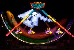 Fans enjoy rides late at night