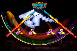 Fans enjoy rides late at night