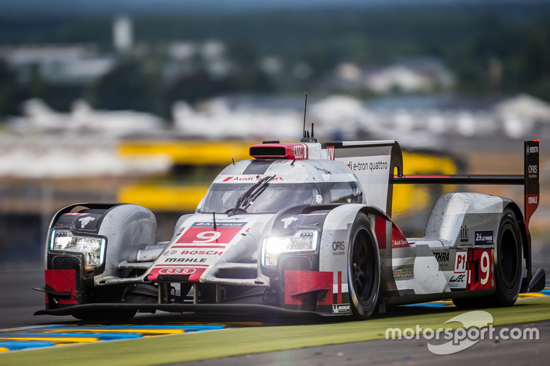 #9 Audi Sport Team Joest, Audi R18 e-tron quattro: René Rast, Filipe Albuquerque, Marco Bonanomi