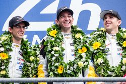 LMGT Pro podium: class winners #64 Corvette Racing Corvette C7.R: Jordan Taylor, Oliver Gavin, Tommy Milner