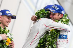 LMP1 podium: class and overall winners Porsche Team: Nico Hulkenberg, Nick Tandy, Earl Bamber