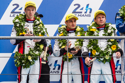 LMP2 podium: second place #38 Jota Sport Gibson 015S: Simon Dolan, Mitch Evans, Oliver Turvey