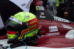 Podium : le vainqueur Spencer Pigot