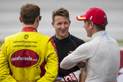 Landon Cassill, A.J. Allmendinger, Jamie McMurray wait out the rain delay