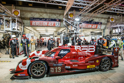 Pit stop for #13 Rebellion Racing Rebellion R-One: Dominik Kraihamer, Daniel Abt, Alexandre Imperatori