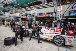 Pit stop for #12 Rebellion Racing Rebellion R-One: Nicolas Prost, Nick Heidfeld, Mathias Beche