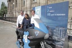 Frank Manders, la Maire de Paris Anne Hidalgo et Hubert Auriol