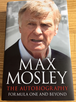 Buchcover von Max Mosleys neuer Autobiografie