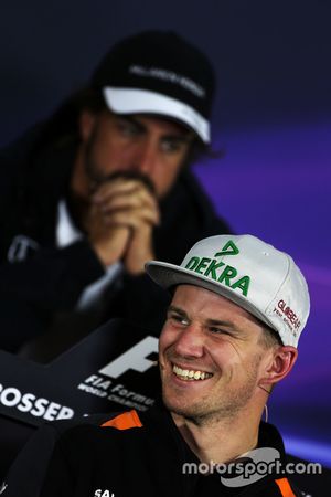 Nico Hulkenberg, Sahara Force India F1, lors de la conférence de presse FIA