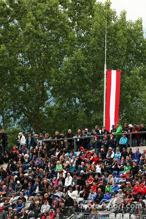 Fans in the grandstand