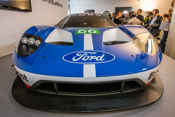 The new Ford GT 2016-spec GTE that will be raced by Chip Ganassi Racing at the 2016 24 Hours of Le Mans