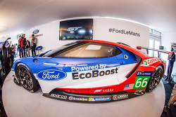 The new Ford GT 2016-spec GTE that will be raced by Chip Ganassi Racing at the 2016 24 Hours of Le Mans