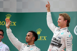 Nico Rosberg, Mercedes AMG F1 Team y Lewis Hamilton, Mercedes AMG F1 Team