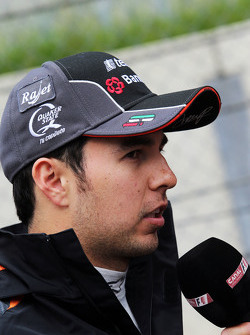 Sergio Pérez, Sahara Force India F1 on the grid
