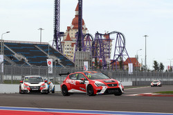 Sergey Afanasyev, SEAT Leon, Craft Bamboo Racing LUKOIL e Gianni Morbidelli, Honda Civic TCR, West Coast Racing