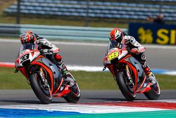 Marco Melandri, Aprilia Racing Team Gresini and Alvaro Bautista, Aprilia Racing Team Gresini