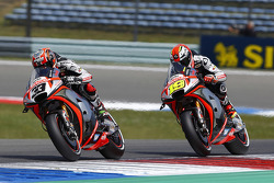 Marco Melandri, Aprilia Racing Team Gresini and Alvaro Bautista, Aprilia Racing Team Gresini