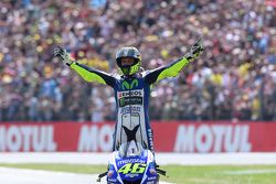 Le vainqueur Valentino Rossi, Yamaha Factory Racing