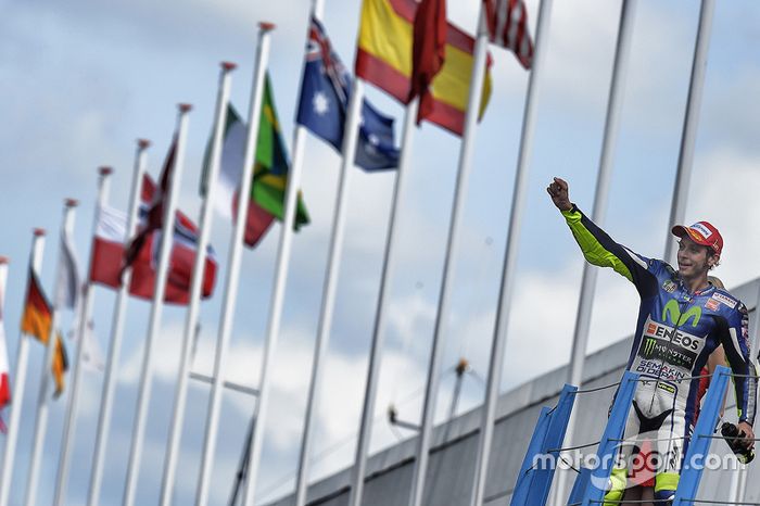 Ganador de la carrera Valentino Rossi, Yamaha Factory Racing