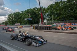 Charles Leclerc, Van Amersfoort Racing Dallara Volkswagen; Pietro Fittipaldi, Fortec Motorsports Dallara Mercedes-Benz