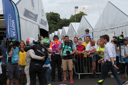 Nelson Piquet Jr., China Racing and race winner Sam Bird, Virgin Racing