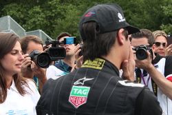 Nelson Piquet Jr., China Racing, célèbre son titre de Champion Formule E