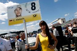 Gridgirl of Christian Vietoris, HWA AG Mercedes-AMG C63 DTM