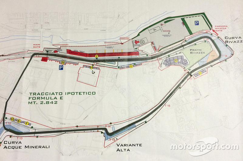 Posible Pista de Imola para  Fórmula E